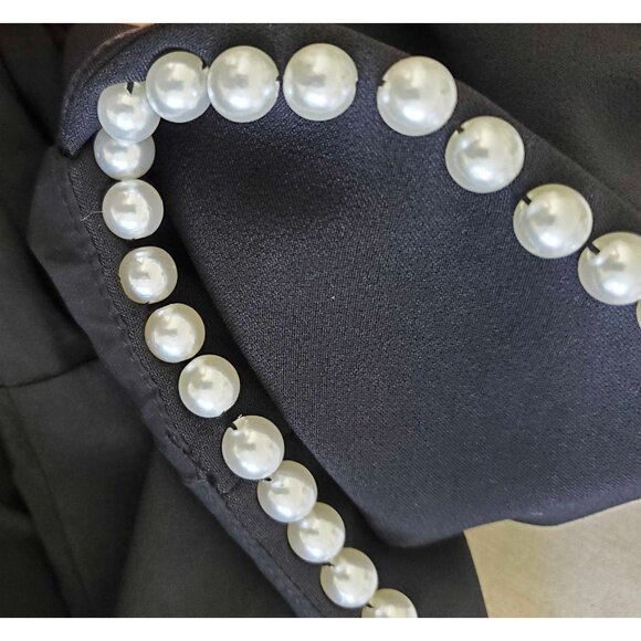 Odd Muse Womens The Ultimate Muse Pearl Mini Dress Black Long Sleeves 10 NWT - Picture 11 of 15